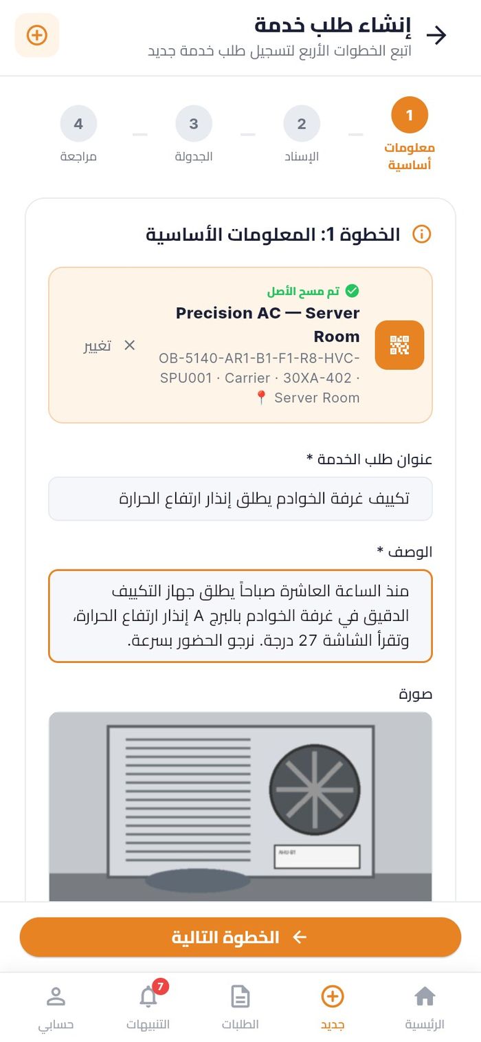 الخطوة 1 بعد مسح أصل وكتابة العنوان والوصف