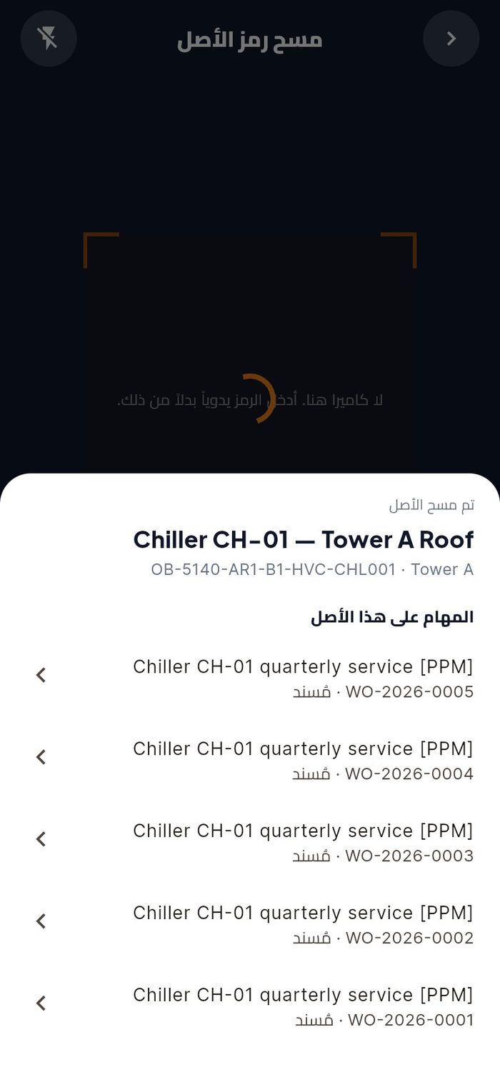 المبرّد CH-01 والمهام المسجلة عليه