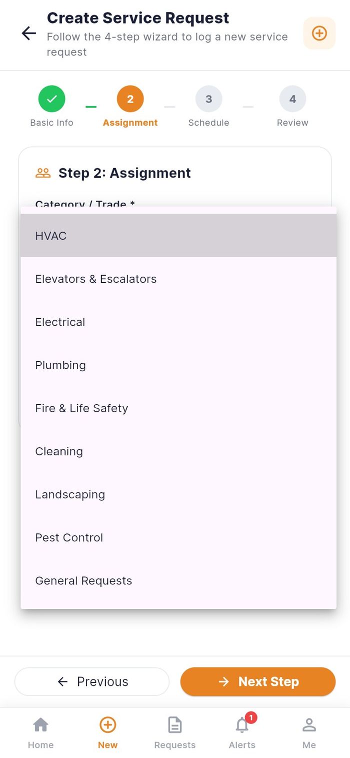The Category / Trade list