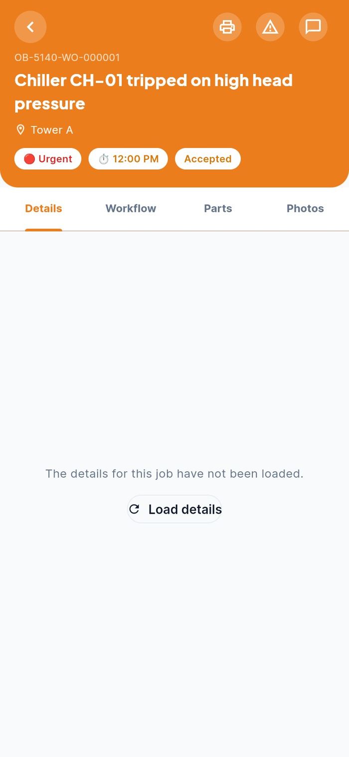Lower on the Details tab: the assigned team and the SLA targets