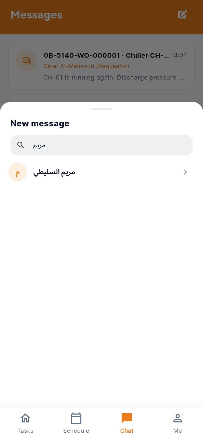 Finding a colleague to message
