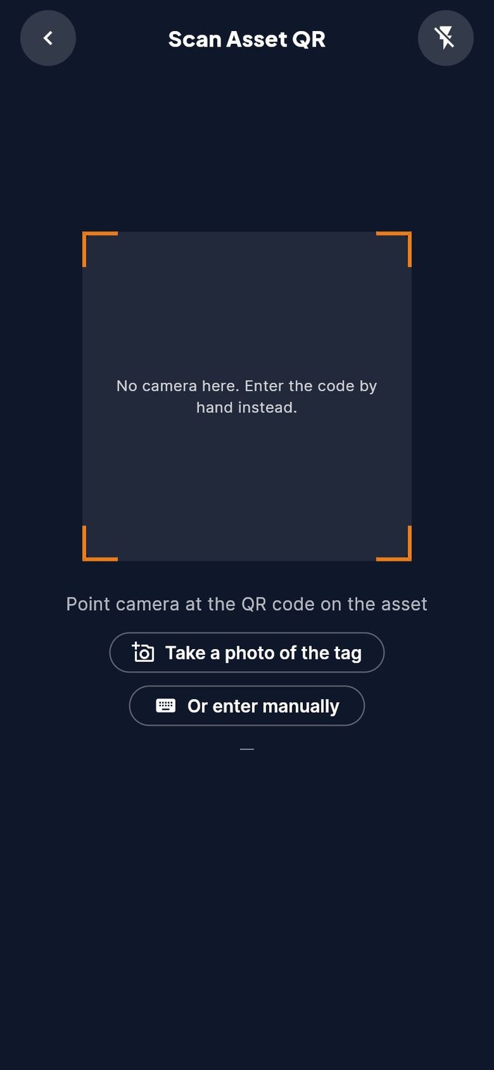 The scanner screen