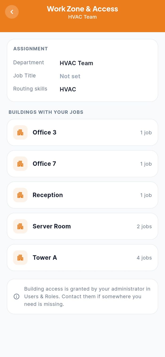 Work Zone & Building Access